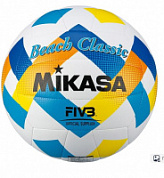 Мяч для пляжного волейбола MIKASA BV543C-VXA-Y р.5, синт.кожа (ТПУ), маш.сшивка мультиколор