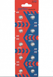 Батарейка Perfeo AG 5 LR754/10BL Alkaline Cell 393A