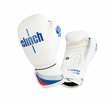Перчатки бокс Clinch Olimp (10 oz, Белый/Синий)