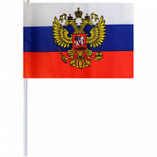 Флаг России 20 х 28 см с гербом