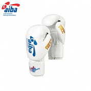 Перчатки бокс Green Hill World Boxing AIBA BGS-1213WC бело-синие