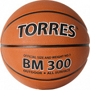 Мяч баскетбольный TORRES ВМ300 B02013 р.3 резина , нейлон. корд, бут.камера.