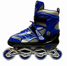 Коньки роликовые GLOBAL синии ABEC-7