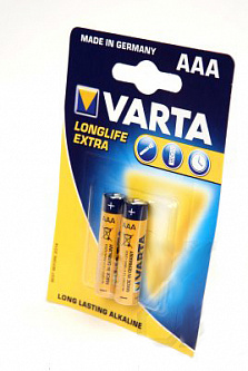 Батарейка Varta Longlife Extra LR03 BL2