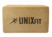 Блок опорный для йоги UNIX Fit пробка