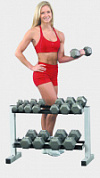 Стойка для гантелей (5 пар) Body Solid Powerline PDR282