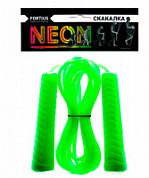 Скакалка 3 м Fortius Neon зеленая