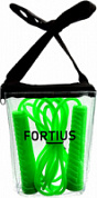 Скакалка 3 м Fortius Neon зеленая в сумке