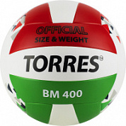 Мяч волейбольный TORRES BM400 арт.V32015 р.5 синт.кожа ТПУ, клееный