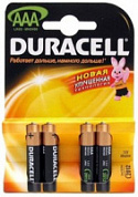 Батарейка DURACELL Basic LR03 AAA BL4