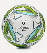 Мяч футзальный JÖGEL Star р.4 зеленый/голубой