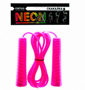 Скакалка 3 м Fortius Neon розовая