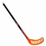 Клюшка для флорбола RealStick Tribal Jr, 70см, прямой крюк, пластик черн-оранж
