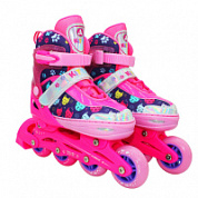 Коньки роликовые раздвижные Alpha Caprice Kitty Pink
