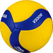 Мяч волейбольный MIKASA V330W р.5, синт.кожа (ПУ),18 пан., оф. парам. FIVB,клееный, бут.кам, жел-син