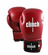 Перчатки бокс Clinch Flex кож/зам красные