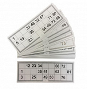 Карточки игровые для лото под жетоны, 22*8 см