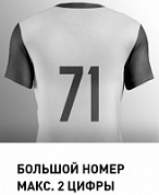Нанесение большой номер 2 цифры