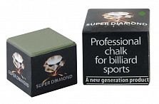 Мелок для кия Super Diamond Green (зеленый) черная коробка