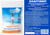 Коагулянт Aqualeon Бассейн без зелени табл.25г/250гр зип-пакет