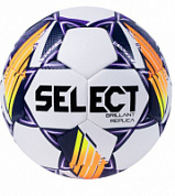 Мяч футбольный SELECT Brillant Replica V24 р.5, 32 пан., ПВХ,  маш. сш.,бел-фиол-оранж