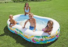 Бассейн надувной овальный "Swim center™ seashore pool", 262х160х46см