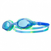 Очки для плавания TYR Swimple Tie Dye Jr LGSWTD-487 СИНИЕ линзы, мультиколор опр.