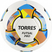Мяч футзальный TORRES Futsal Pro, р.4 32 панели, Micro, 4 подкл. слоя FS32024 белый/мультик