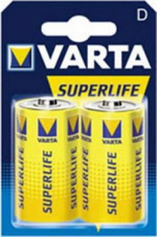 Батарейка Varta Superlife R20 BL2