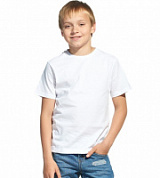 Футболка однотонная белая СТ 06U детская