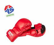 Перчатки для боевого самбо Лицензия FIAS Approved красные