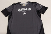 Футболка для тренировок с принтом "MMA" серый