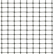 Сетка заградительная, яч. 20 × 20 мм, d- 2,8 мм черная безузловая