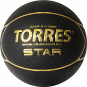 Мяч баскетбольный TORRES Star B32317 р.7  У-композит, нейлон. корд, бут.кам.