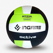 Мяч волейбольный INGAME ACTIVE черно-бело-зеленый IVB-101