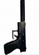 Игрушка Пистолет Glock-43 металл. на пульках
