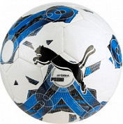 Мяч футбольный PUMA Orbita 6 MS р.5, 32 пан, ТПУ, машинная сшивка, бело-синий