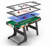 Игровой стол складной UNIX Line Трансформер 4 в 1 (125х63 cм)