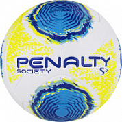 Мяч футбольный PENALTY BOLA SOCIETY S11 R2 XXII 5213261090-U р.5 PU термосшивка, бел-жёлто-голуб