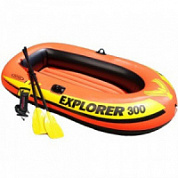 Лодка надувная Explorer-300-Set 58332NP с веслами 211*117*41см