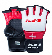 Перчатки для смешанных единоборств Clinch M1 Global Gloves иск.кожа бел/красн/черный