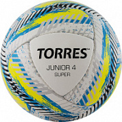 Мяч футбольный TORRES Junior-4 Super HS р.4, вес 290-320 г,ПУ, 2 сл, 16 пан, гиб.сш, F320304