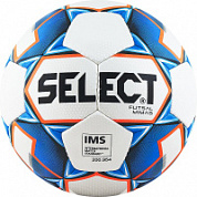 Мяч футзальный SELECT Futsal Mimas р.4, IMS глянц. ПУ, 852608-003 бел-гол-оранж.
