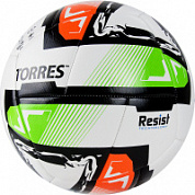 Мяч футбольный TORRES Resist р.5 ,глянц.ПУ, 2 сл, 24 п, ,гибрид.сш, F321055