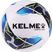 Мяч футбольный KELME Vortex 18.2 9886130-113 р.5 10 панелей, ТПУ, маш. сш., бело-синий
